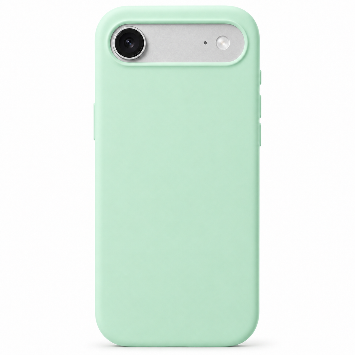Mint iPhone 17 Air case on white background