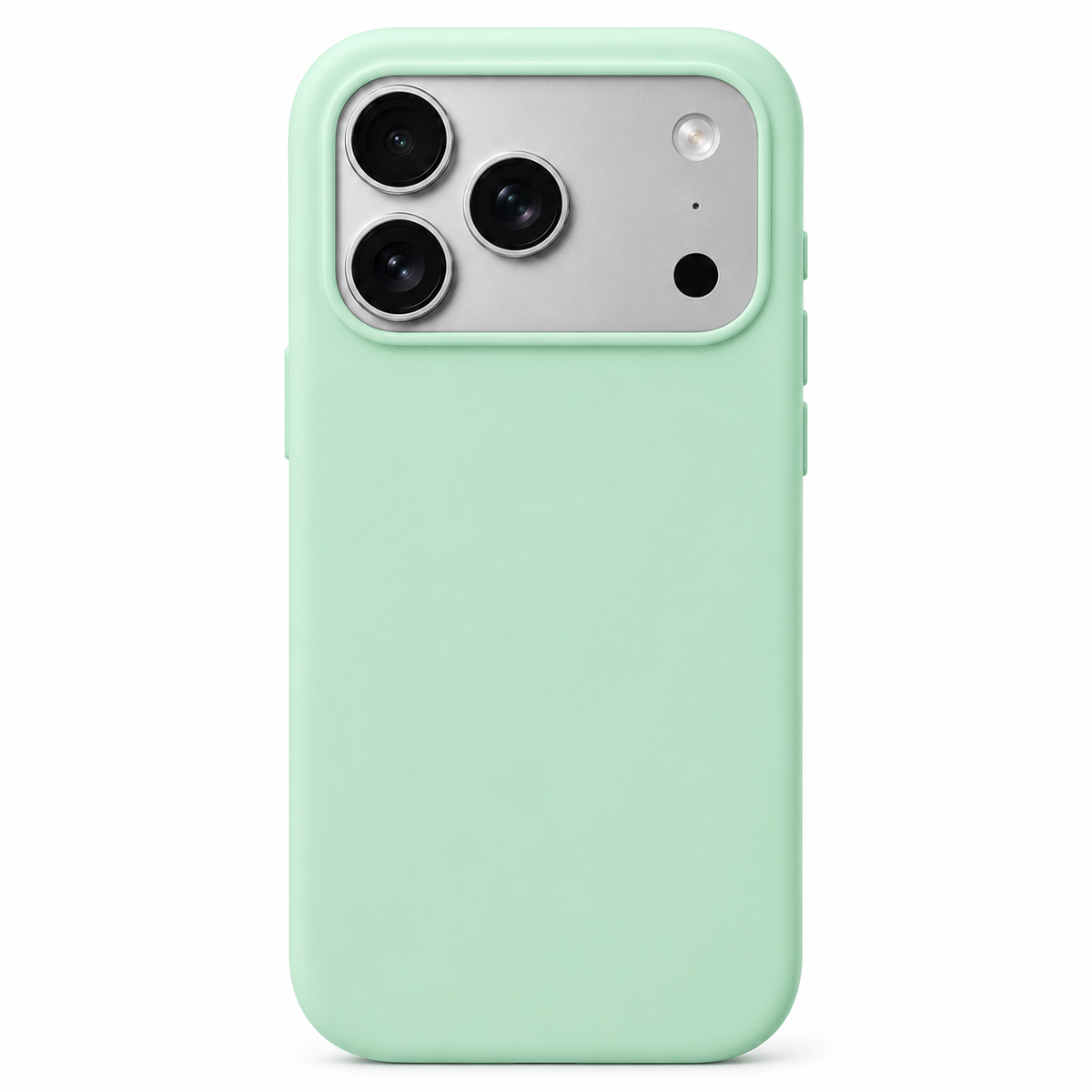 Mint iPhone 17 Pro case on white background