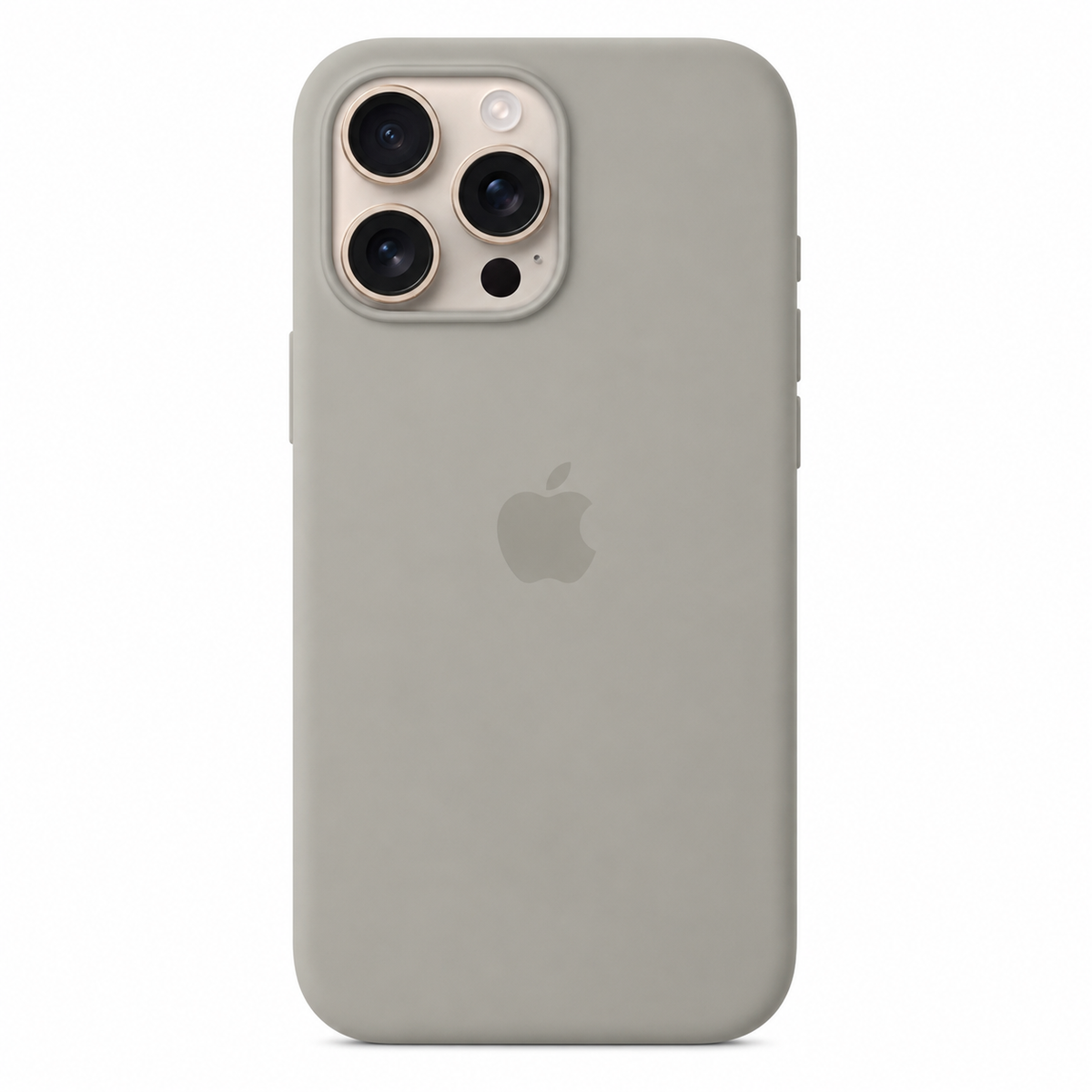 Natural iPhone 15 Pro case on white background