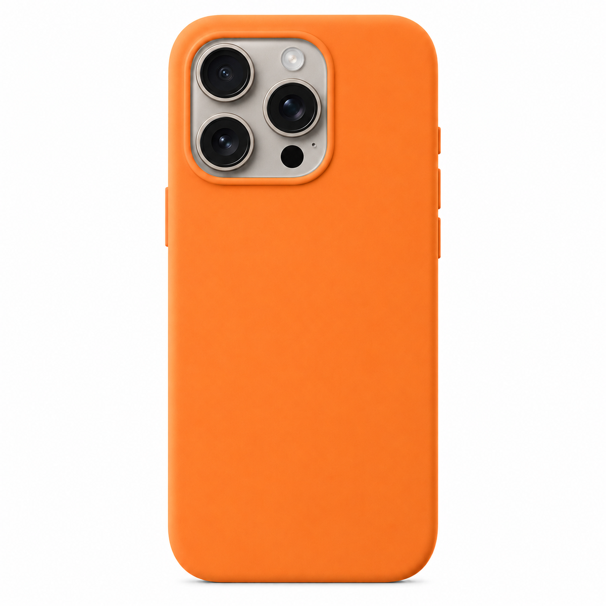 Orange iPhone 12 Pro Max case on white background