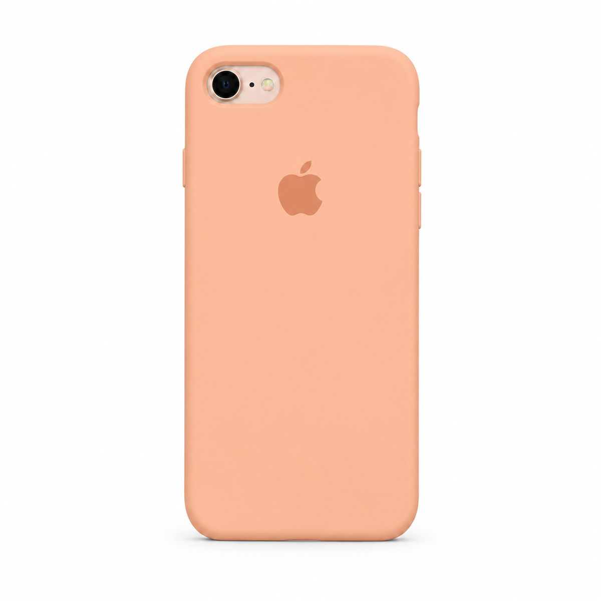 orange color iphone 8 case with white background