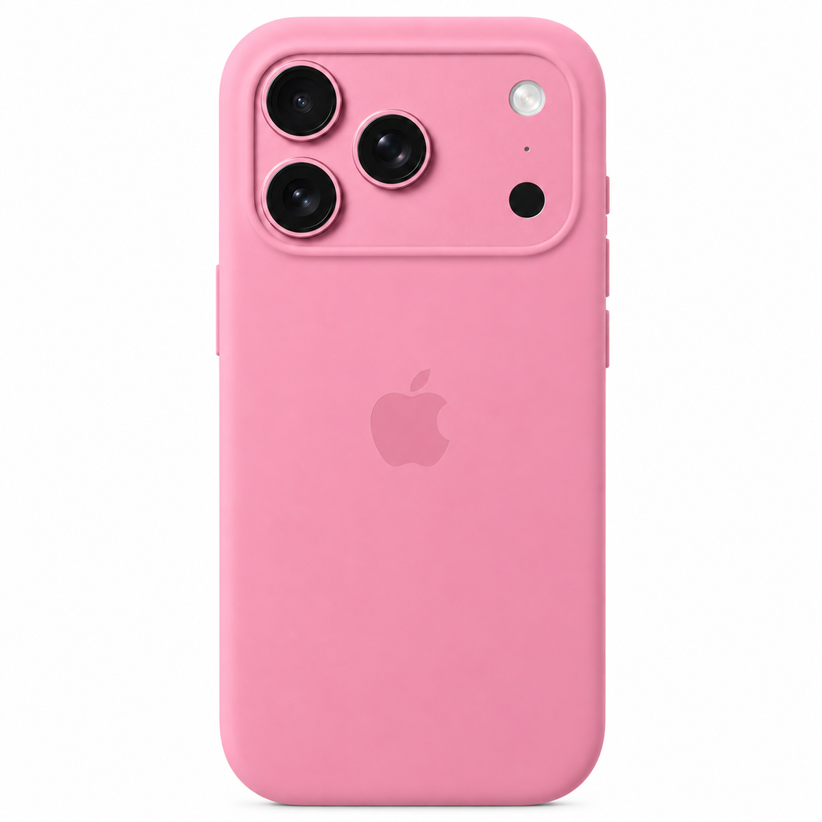 Pink iPhone 17 Pro case on white background