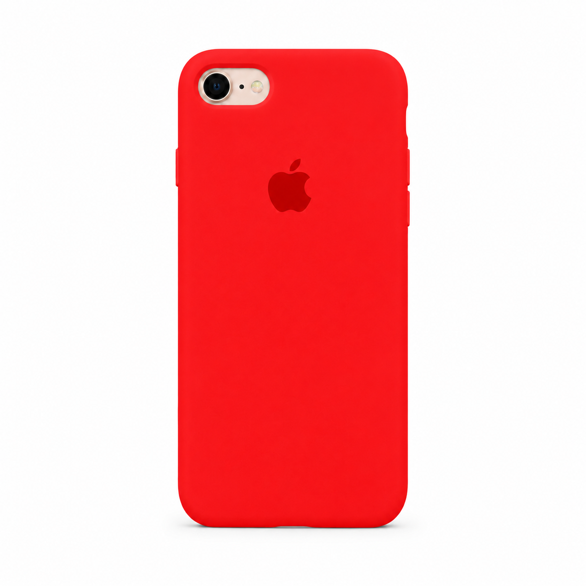 red color iphone 8 case with white background