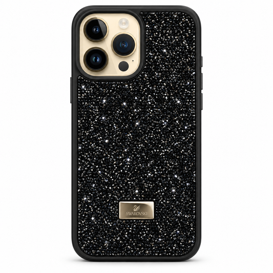 Black phone case with BMW logo on a white background