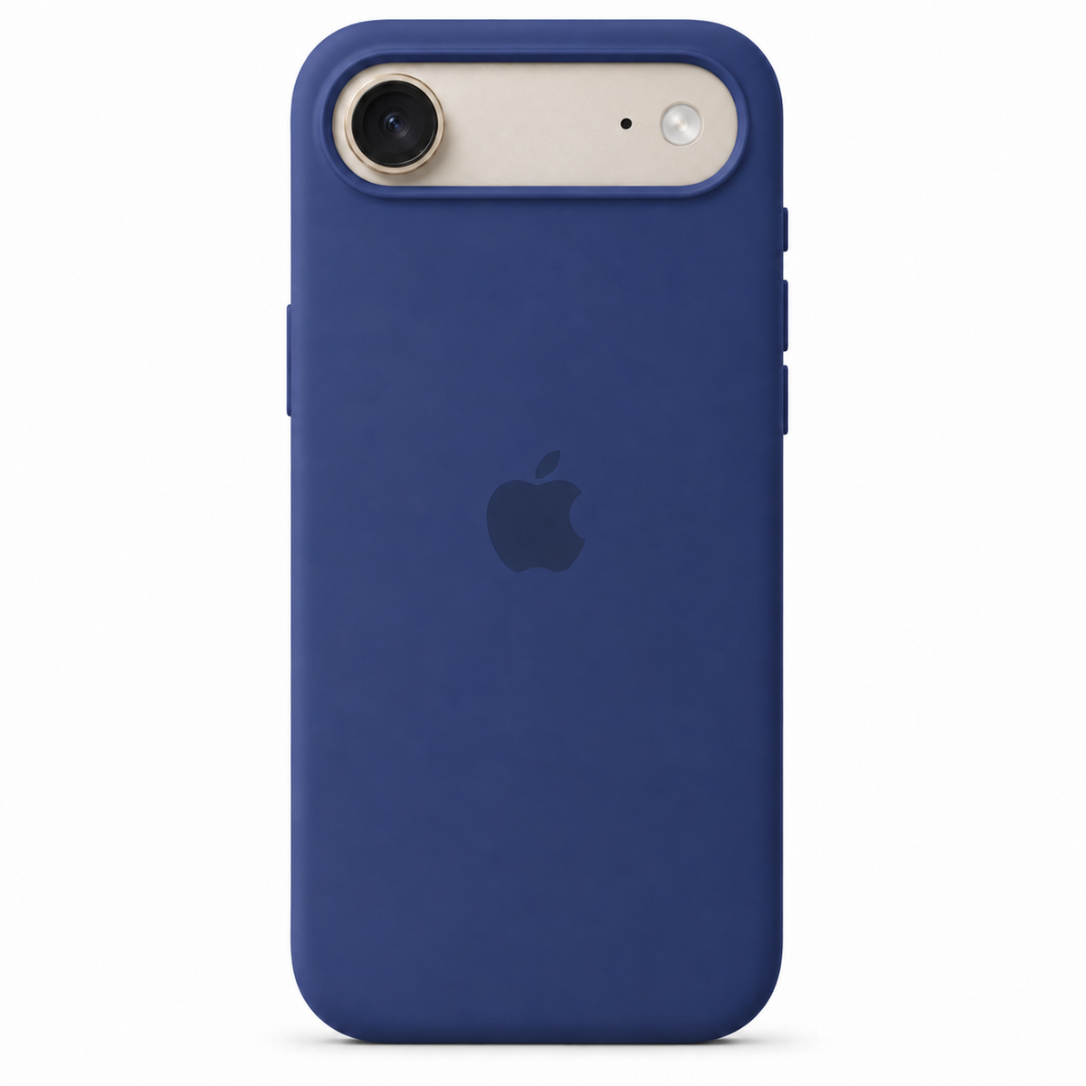 Blue iPhone 17 Air case on white background
