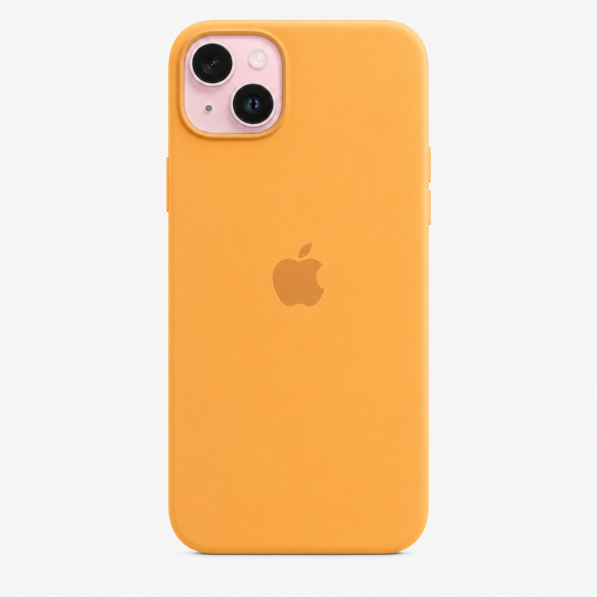 desert iphone 15 plus silicon phone case with whte backgroun