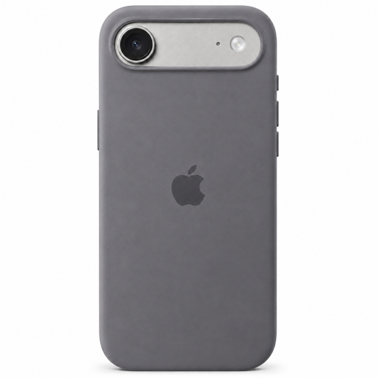 Grey iPhone 17 Air case on white background