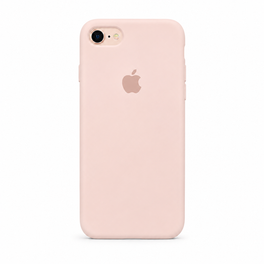 light pink color iphone 8 case with white background