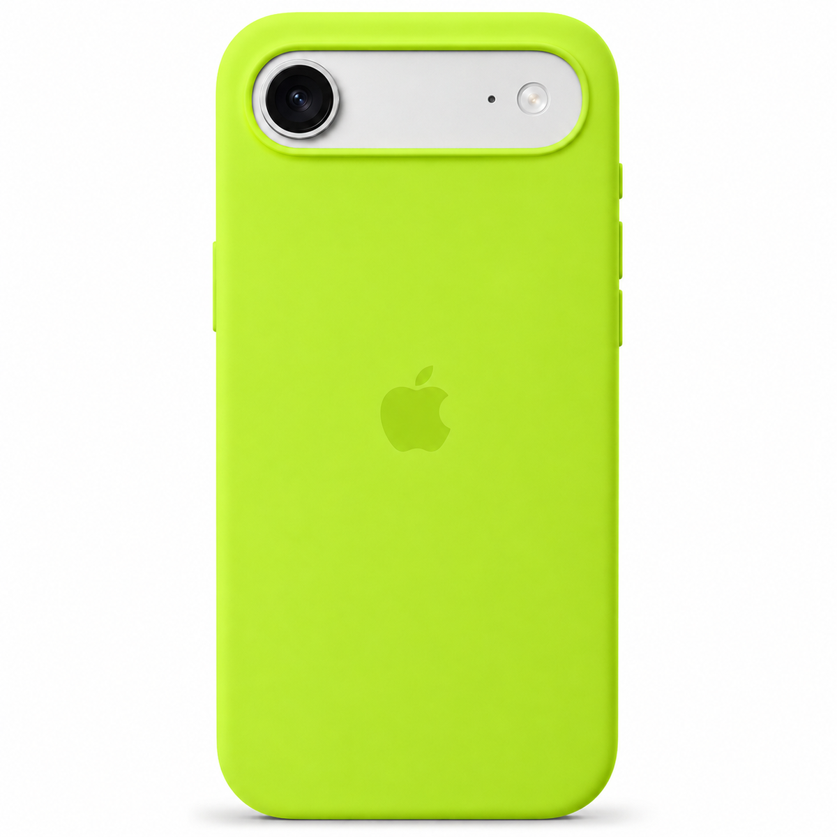Neon Green iPhone 17 Air case on white background