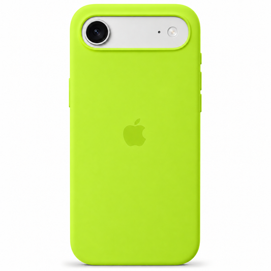 Neon Green iPhone 17 Air case on white background