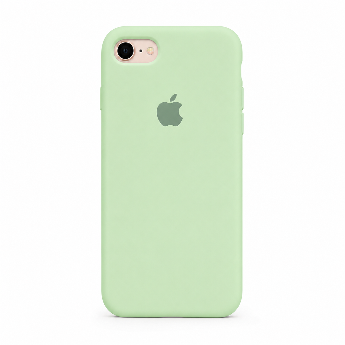 neon green color iphone 8 case with white background