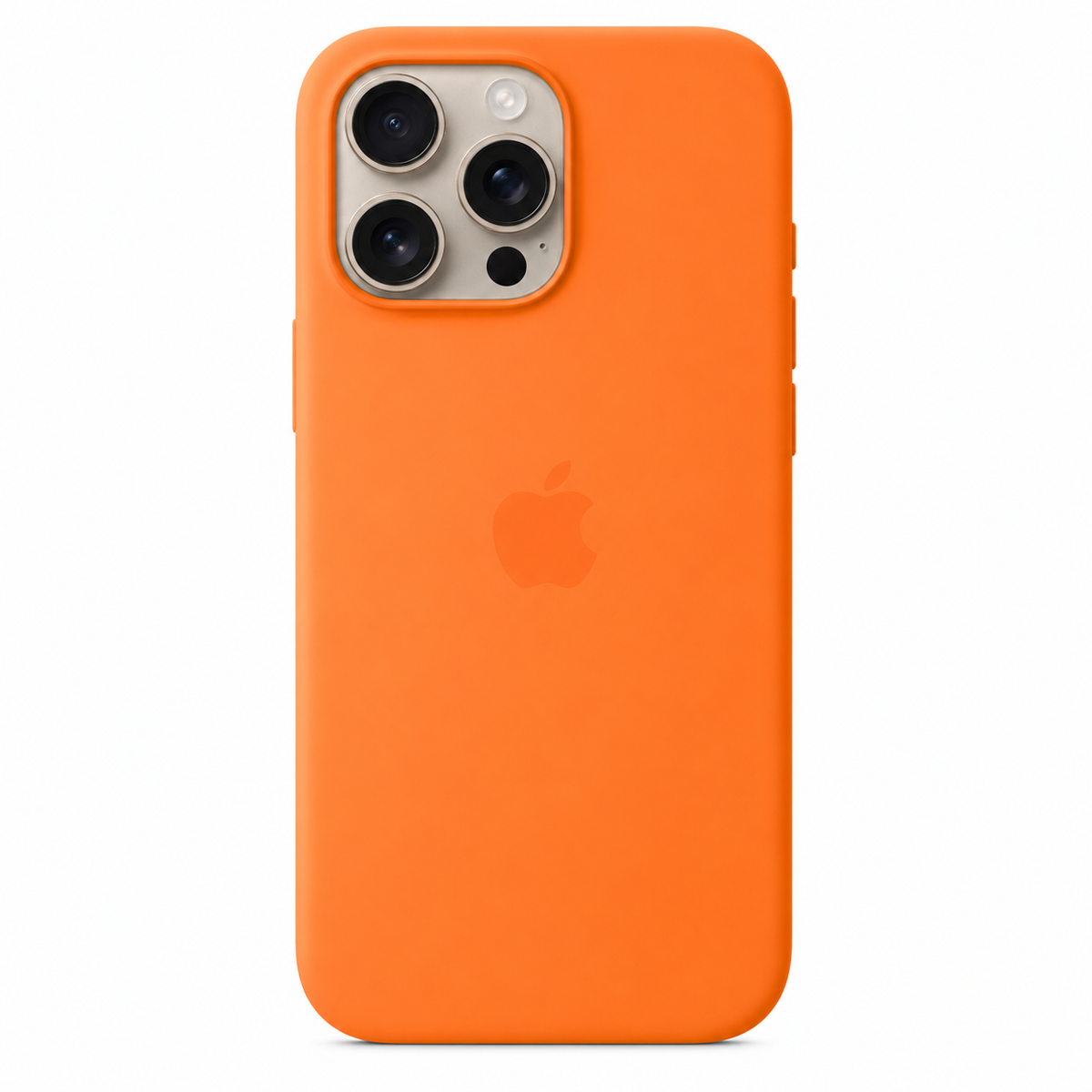 Orange iPhone 11 Pro case on white background
