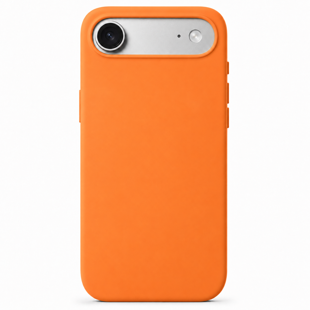 Orange iPhone 17 Air case on white background