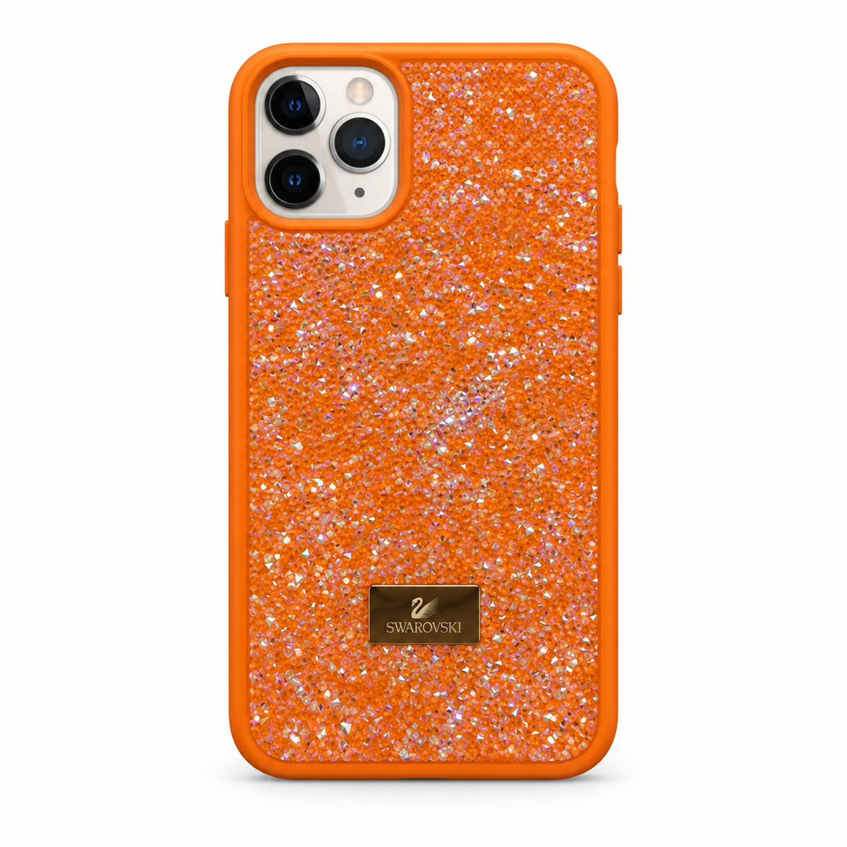 Orange Swarovski Glitter Cover for iPhone 11 Pro Max