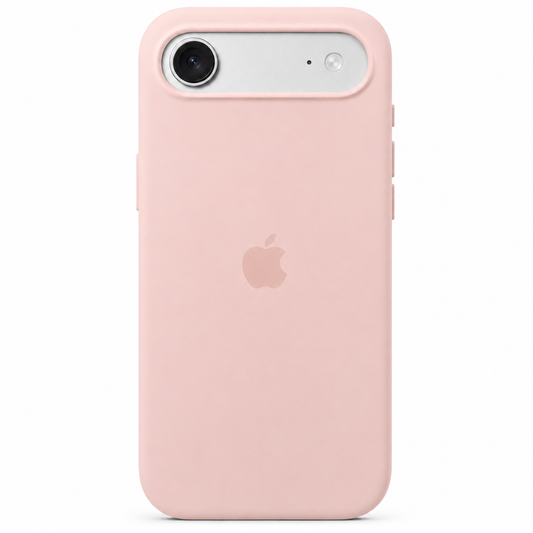 Pink iPhone 17 Air case on white background