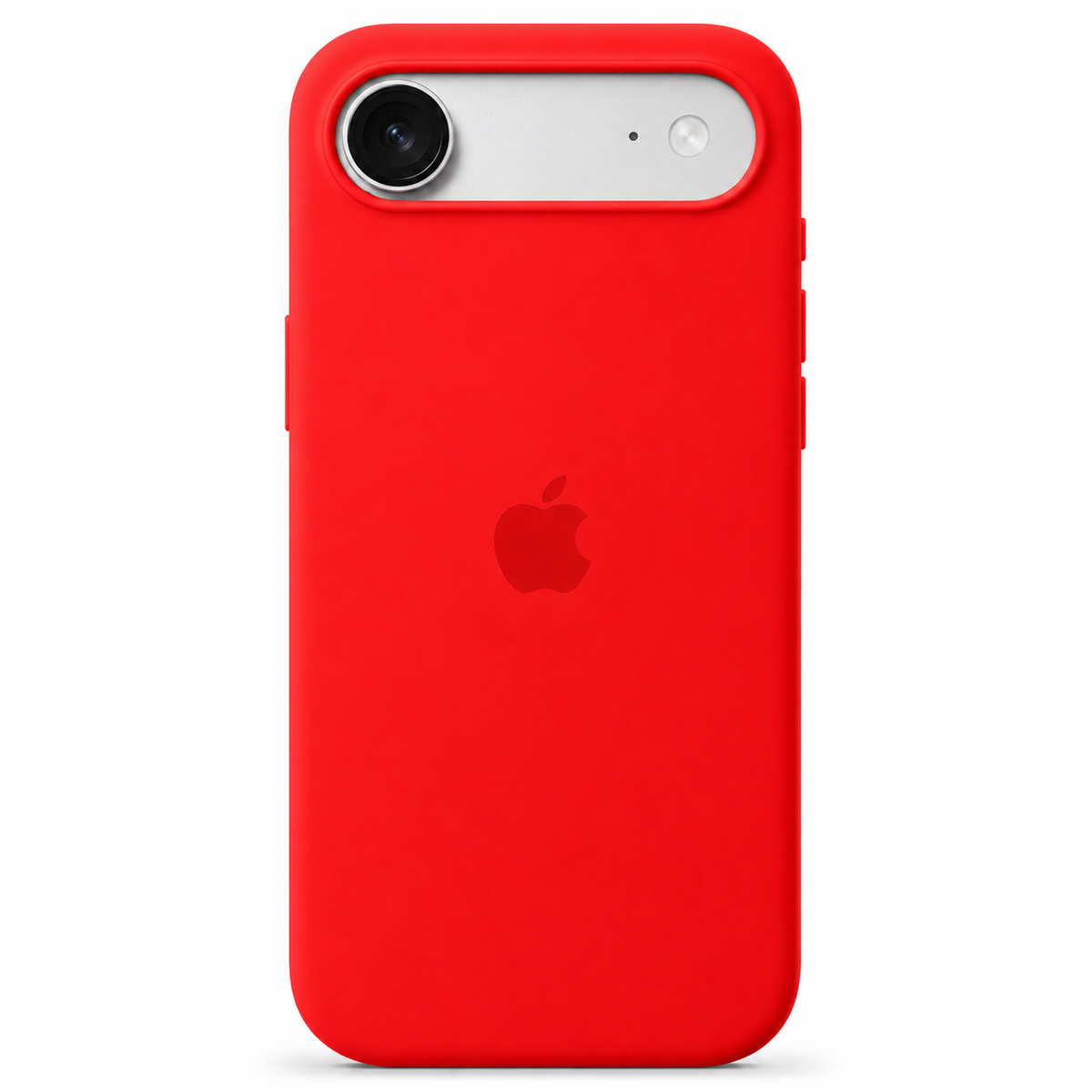 Red iPhone 17 Air case on white background