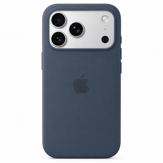 Sierra Blue iPhone 17 Pro case on white background