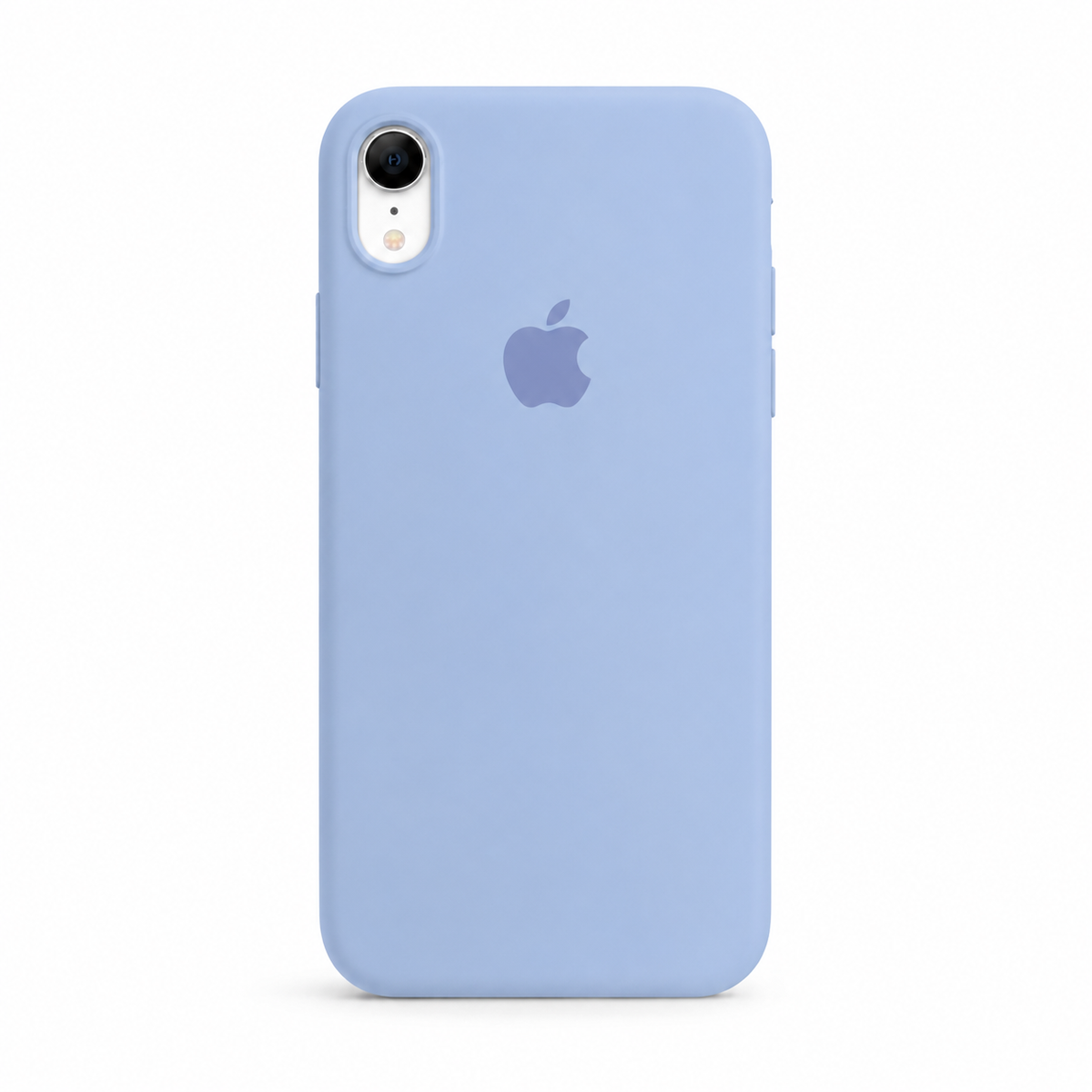 sierra blue color iphone xr case with white background