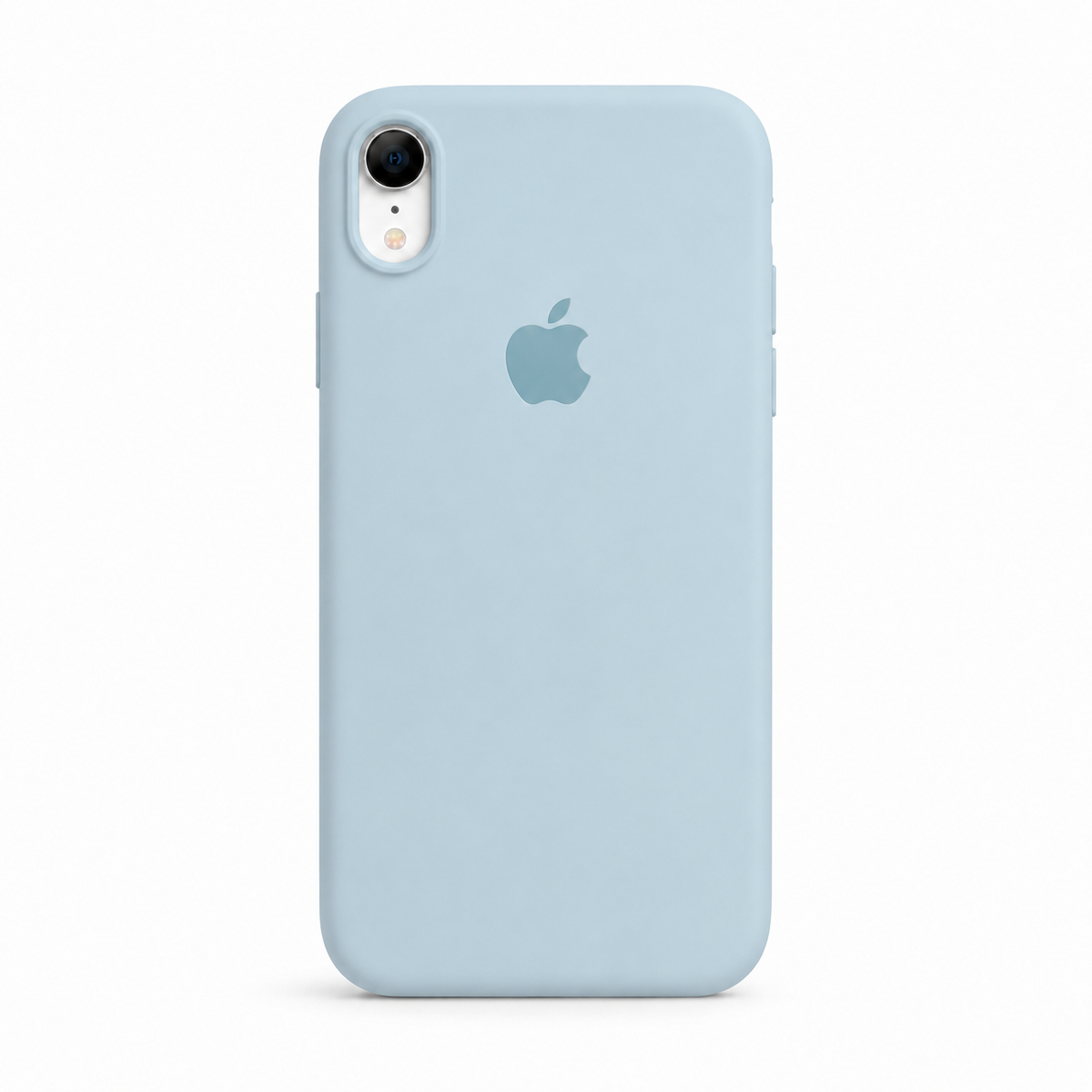 sky color iphone xr case with white background
