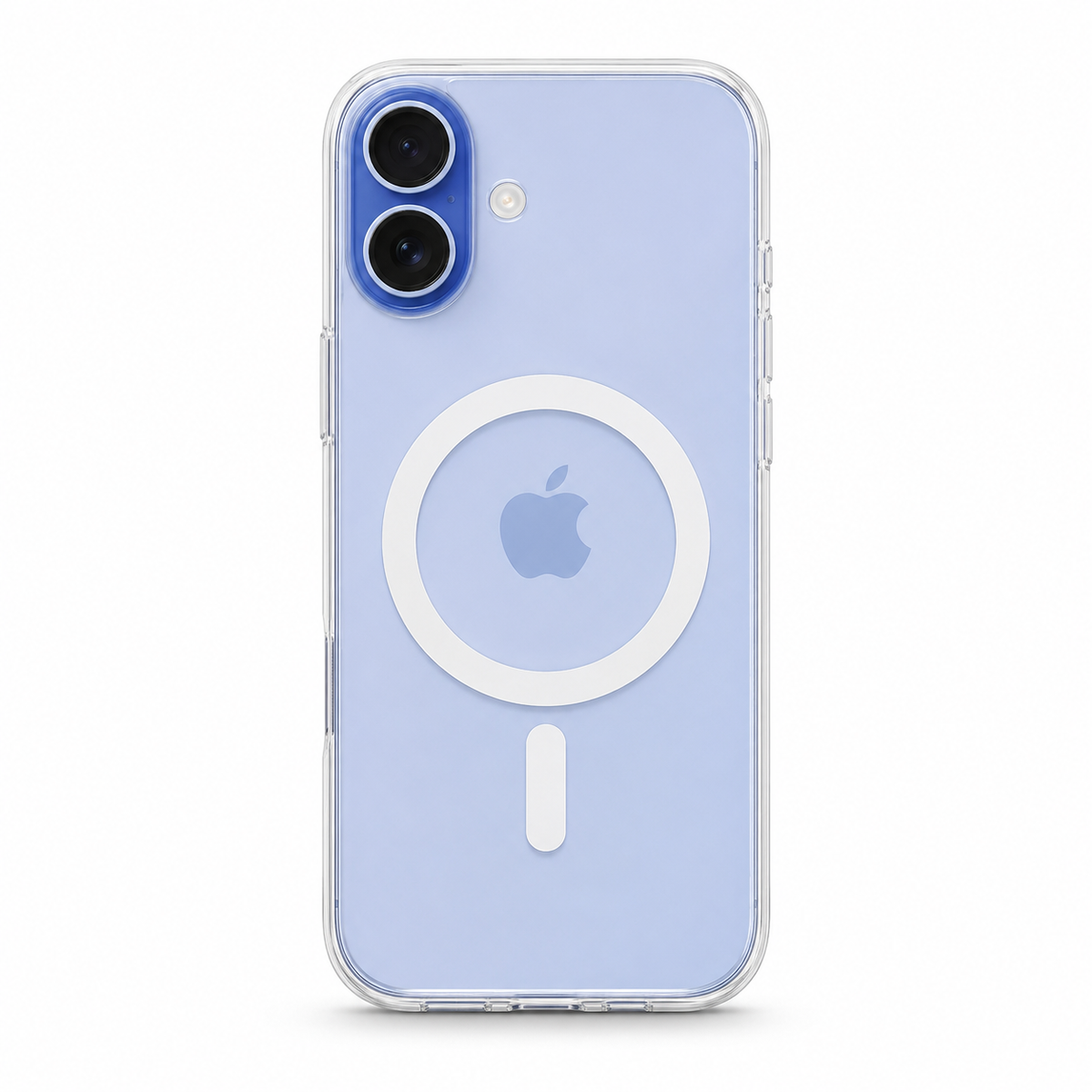 Clear Spigen MagSafe TPU case for iPhone 17 Air on white background