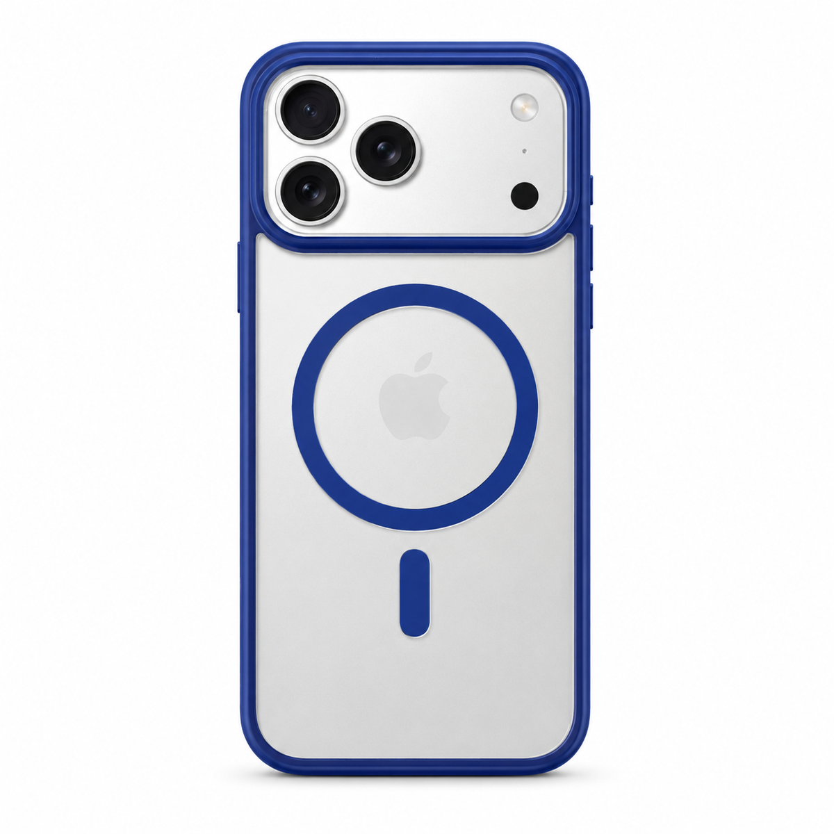 Blue Spigen Ultra Hybrid MagSafe case for iPhone 17 Pro Max on white background